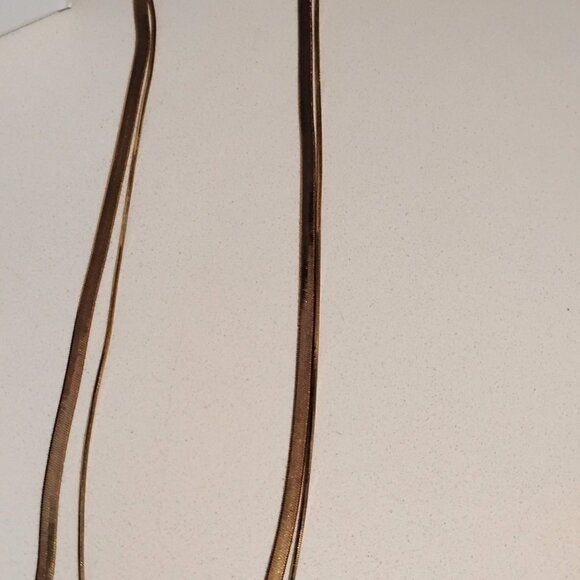 Gorgeous Double Layer Gold Necklace - Picture 2 of 6